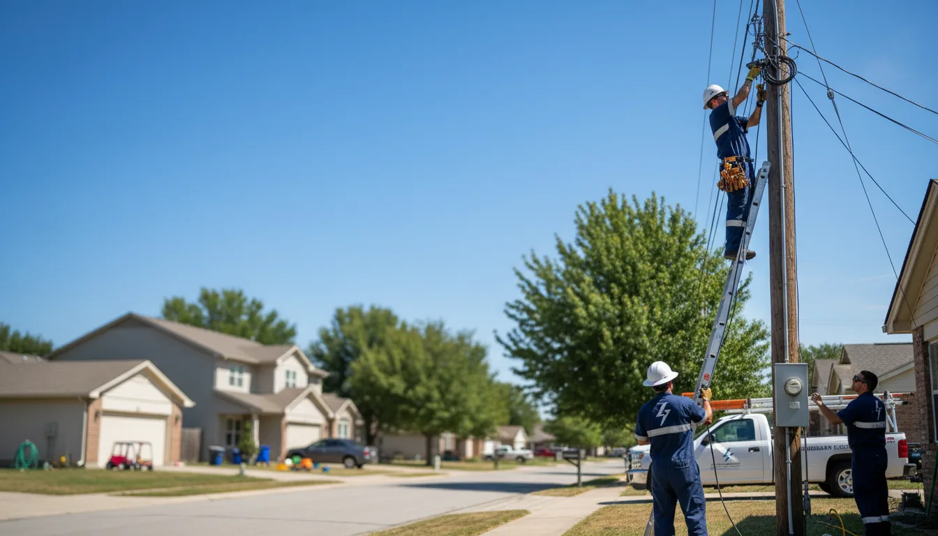Residential electrician providing installation services in Peachtree Corners, GA